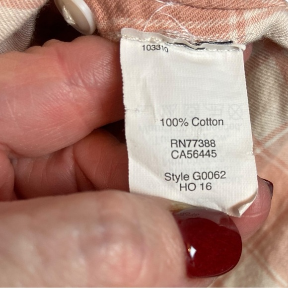 Madewell plaid oversized button down - Picture 6 of 6